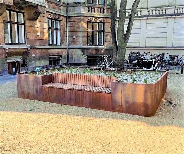 Plantekasser til Frederiksberg i corten