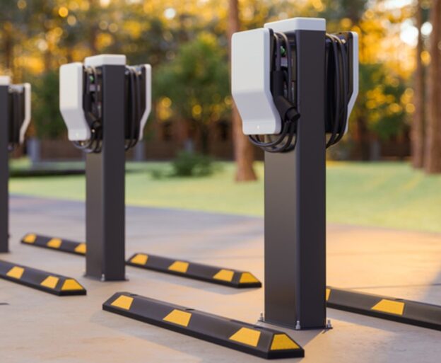 Parkerings stop er en enkel til ladestander