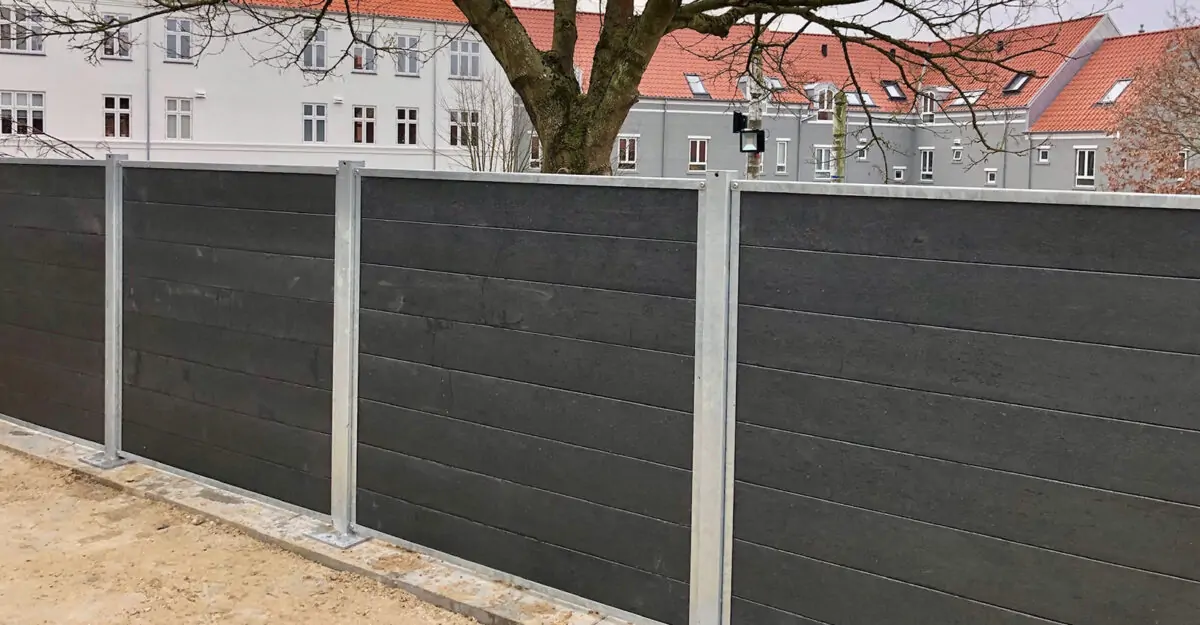 genbrugsplast modulopbyggende afskærmning til byområder med støjdæmpende effekt